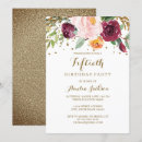Search for burgundy 50th birthday invitations Party