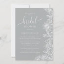 Search for grey bridal shower invitations Calligraphy