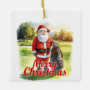 Search for santa golf ornaments Golfer
