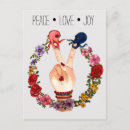 Search for peace love and joy postcards Boho