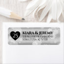 Search for silver anniversary return address labels Celebration