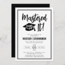 Search for masters graduation invitations Mastered it