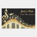 Search for music stickers gold