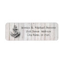 Search for rustic anchor return address labels Wood