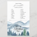 Search for adventure baby shower games Watercolor