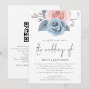 Search for dusty blue and blush pink wedding invitations Modern