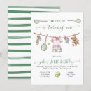 Search for tennis birthday invitations Modern