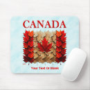 Search for canadian flag mousepads Red