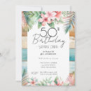 Search for beach 50th birthday invitations Summer