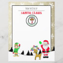 Search for santa letterhead stationery paper Reindeer