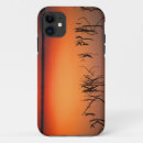 Search for tree silhouette iphone cases Black