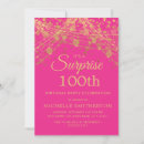 Search for surprise 100th birthday invitations 100 years old