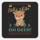 Search for funny deer stickers Reindeer