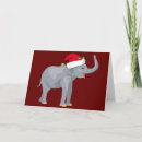 Search for elephant christmas cards Red