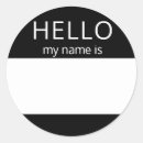Search for name badge stickers Black