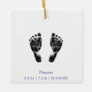 Search for baby footprint ornaments Newborn