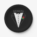 Search for bachelor groom plates Black and white