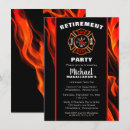Search for firefighter retirement party invitations Flames
