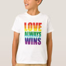 Search for love always wins tshirts Rainbow
