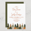 Search for pine tree baby shower invitations Watercolor