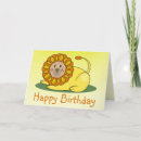 Recherche de lion anniversaire cartes Jungle