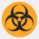 Search for biohazard symbol stickers Warning