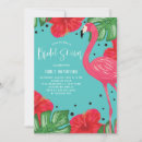 Search for tropical floral bridal shower invitations Hibiscus
