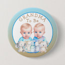 Recherche de jumeaux badges Baby shower