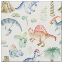 Search for dinosaur fabric Watercolor