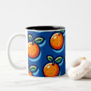 Search for abstract fruit mugs Orange