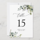 Search for numbered table cards Elegant