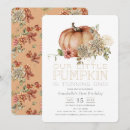 Search for white pumpkin birthday invitations Girl