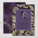 Search for purple rose wedding invitations Botanical