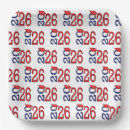 Search for red and blue graduation plates Party