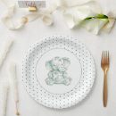 Recherche de elephant baby shower plates Neutre