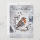 Search for robin watercolor cards Winter