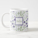 Search for watercolor floral pattern mugs Purple