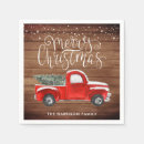 Search for red truck napkins Farmhouse