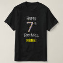 Search for number 7 tshirts Seventh birthday