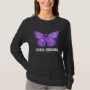 Recherche de ruban de mucoviscidose tshirts Violet