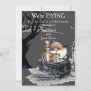 Search for graveyard invitations Watercolor