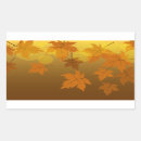 Search for leaves rectangle stickers Maple