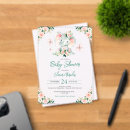 Search for pink and green baby shower invitations Flowers