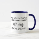 Search for medical degree mugs Doctor