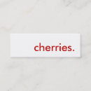 Recherche de rouge cerise cartes visite Cerises