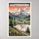 Search for vintage matterhorn posters Mountain