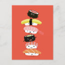 Recherche de restaurant japonais cartes postales Sashimi