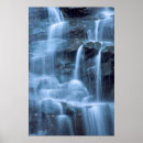 Recherche de cascade bleue posters Beau