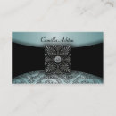 Recherche de damassé turquoise cartes visite Noir