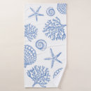 Search for blue seashells bath towels Bathroom